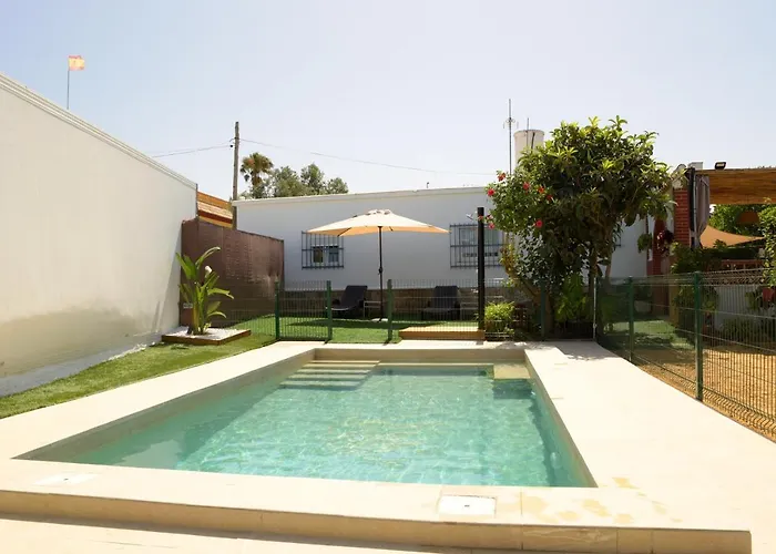 Casa Chalet Manria En Conil Con Piscina, Hasta 6 Personas